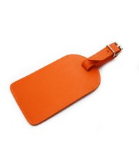Kožená visačka na zavazadlo 619-5405 oranžová