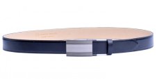 pánský kožený opasek s automatickou přezkou 35-020-A7-60 černý