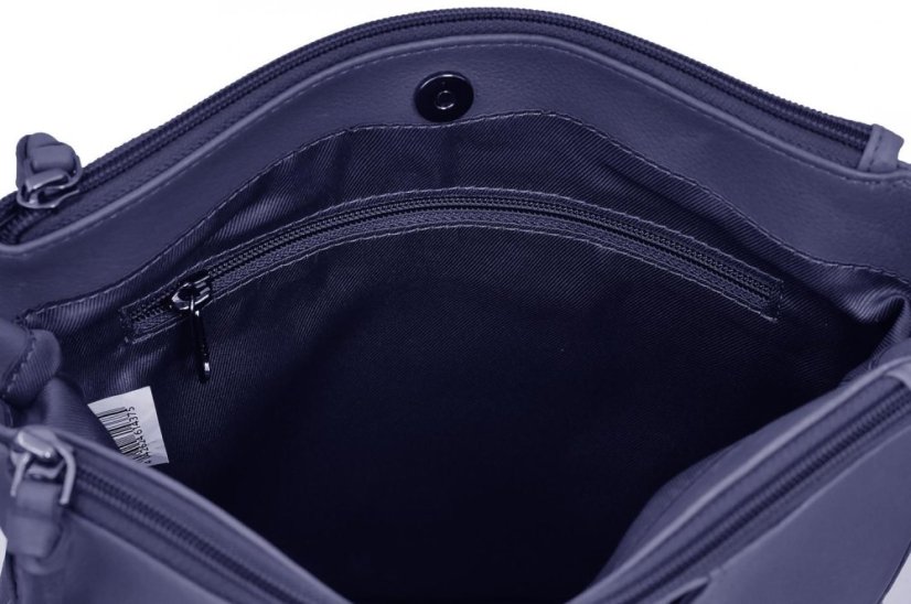Dámská kožená kabelka New Bags Leather LB-679 tmavě modrá