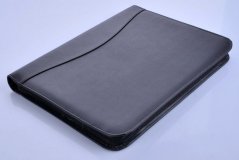 Business koženkové desky 5099-01 černé stříbrný střed