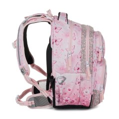 Bagmaster Dívčí školní batoh do první třídy Bílá kočička Dopi 26 A