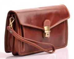 Giglio leather pánská kožená etue na doklady 100-A hnědá