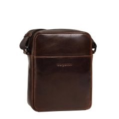 Pánská kožená malá taška přes rameno Bugatti Romano 49401502 hnědá
