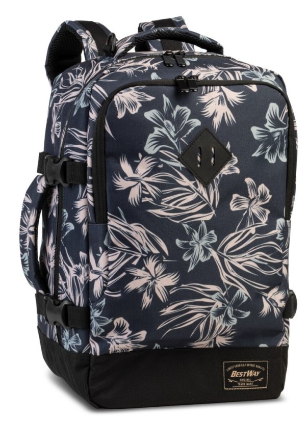 Bestway Cabin pro Small 20 L 40290-5016 tmavě modrý/natur  batoh do letadla 40 x 25 x 20 cm