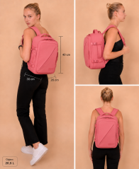 American Tourister TAKE2CABIN Batoh S/M Puff 40cm Růžový (Pink Glitch) 26.5L 160320-A945