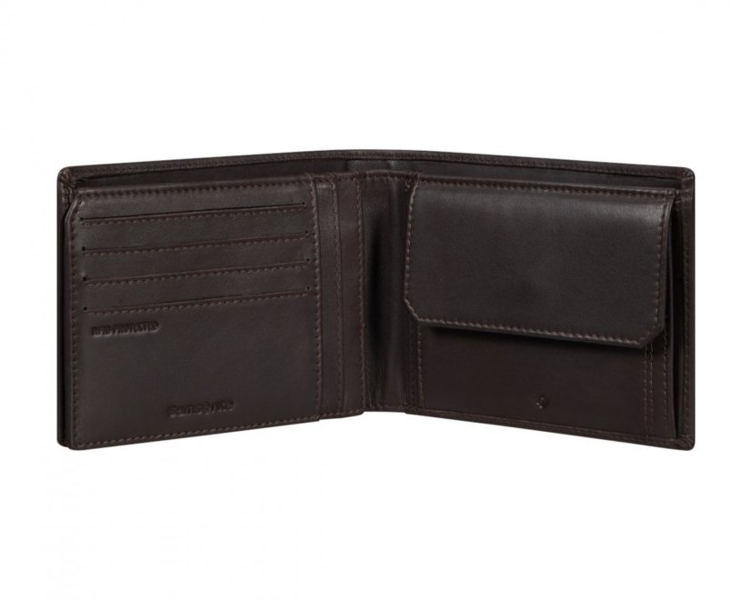 Samsonite Attack 2 SLG 047 pánská kožená peněženka hnědá 144446-1320