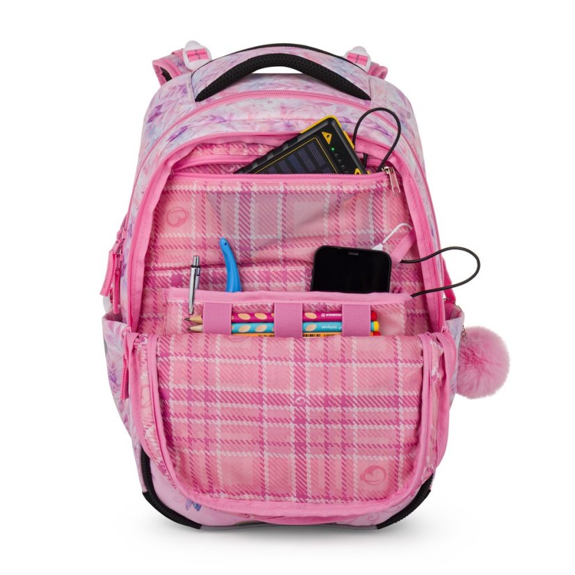 Bagmaster Velký školní set  BETA 26 B Jednorožec - batoh + penál + sáček na tělocvik + box + lahev