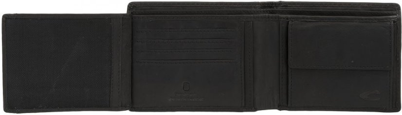 Camel Active Pánská kožená peněženka RFID SAFE černá 280-702-60