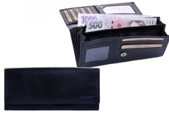 Dámská kožená peněženka V-102 černá