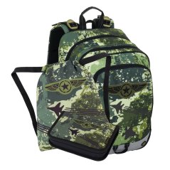 Bagmaster Malý školní set pro prvňáčky ALFA 25 B stíhačky (batoh + penál + sáček)