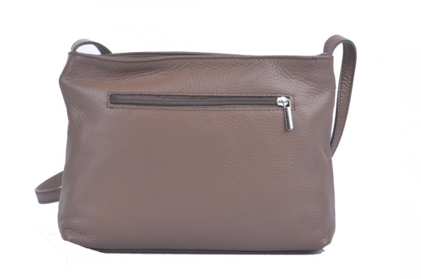 Kožená malá kabelka přes rameno 5085 taupe