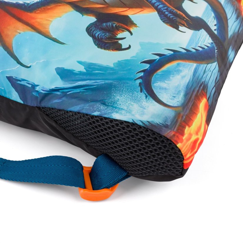 Bagmaster Malý školní set LUMI 26 D batoh, sáček a penál - drak, lehký ergonomický set pro prvňáčky