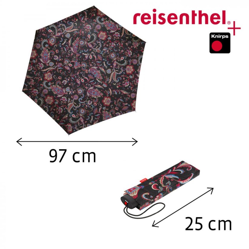 Deštník Reisenthel umbrella pocket mini paisley black RT7064