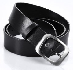 Penny Belts dámský kožený černý pásek 9962
