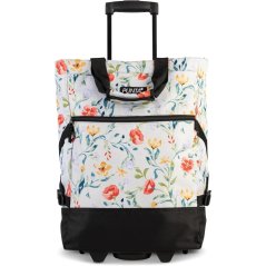 Fabrizio Nákupní taška na kolečkách 10008-2898 Punta Wheel světle šedá s kytkami