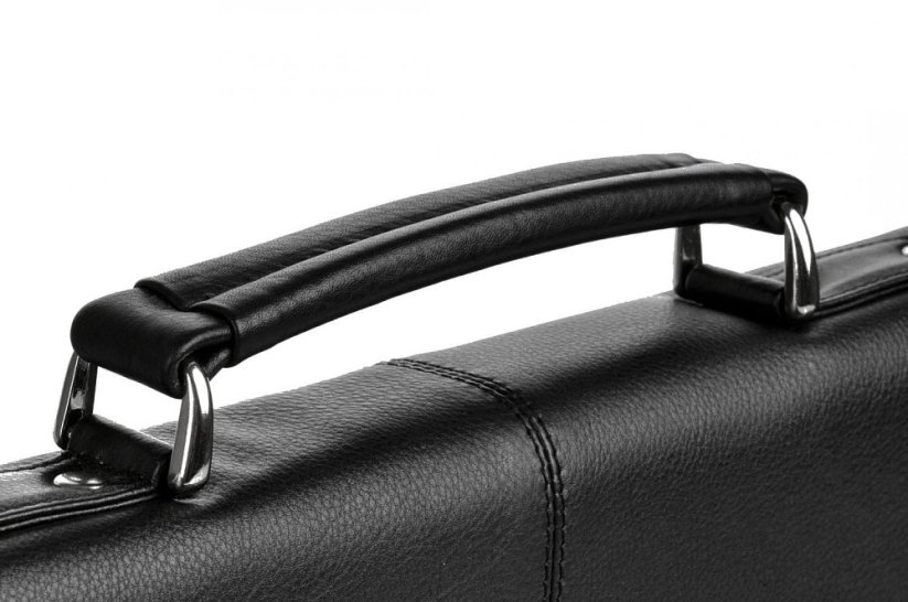 Arwel Pánská kožená úzká aktovka 6003 černá Carson