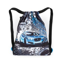 Školní sáček na tělocvik SHOES LUMI 23 D modré auto