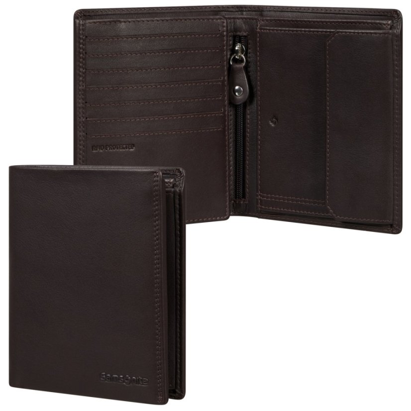 Samsonite Attack 2 SLG 147 pánská kožená peněženka hnědá 144451-1320