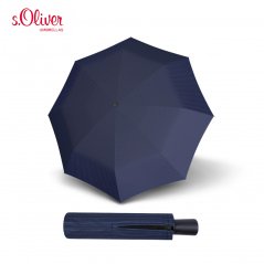 Pánský plně automatický deštník X-PRESS 744672SO tmavě modrý proužek