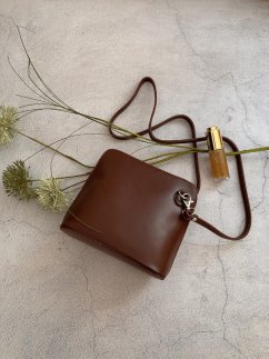 Giglio Leather Malá dámská kožená kabelka 133 tmavě hnědá