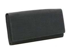 Dámská dlouhá kožená peněženka V-102/W černá