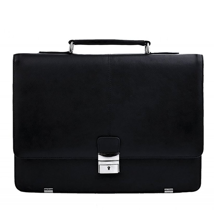 Arwel Pánská kožená úzká aktovka 6003 černá Carson