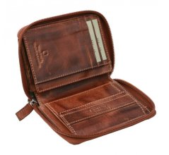 Pánská kožená peněženka Camel Active Melbourne 247-705-29 hnědá (celá na zip) poslední kus