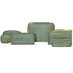 American Tourister sada cestovních organizérů 5 ks Olive/LimeLime), 159210-A920
