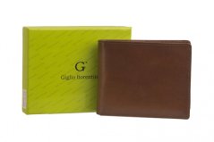Giglio leather Pánská kožená peněženka GF-013 hnědá
