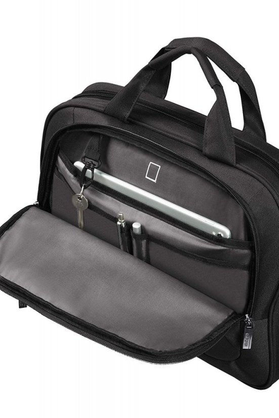 American Tourister AT WORK LAPTOP BAG 13.3"-14.1" Black/Orange