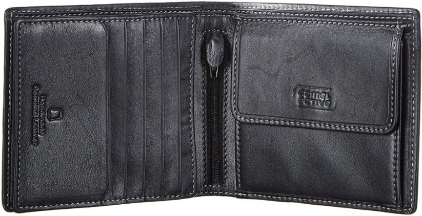 Camel Active kožená peněženka RFID safe B34-706-60 černá