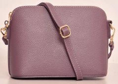 MaxFly dámská kožená kabelka crossbody 5232 fialová