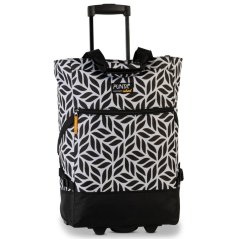 Fabrizio Nákupní taška na kolečkách 10008-2000 černobílá Punta Wheel