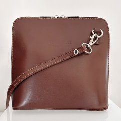 Giglio leather malá dámská kožená kabelka 133 hnědá