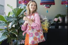 Skládací nákupní taška Mini Maxi Shopper florist peach AT3078