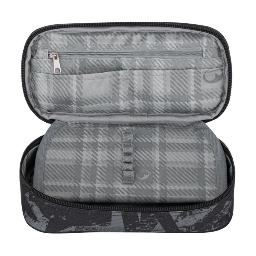 Bagmaster školní set NOMAD 25 B – černo-šedý (batoh + penál)