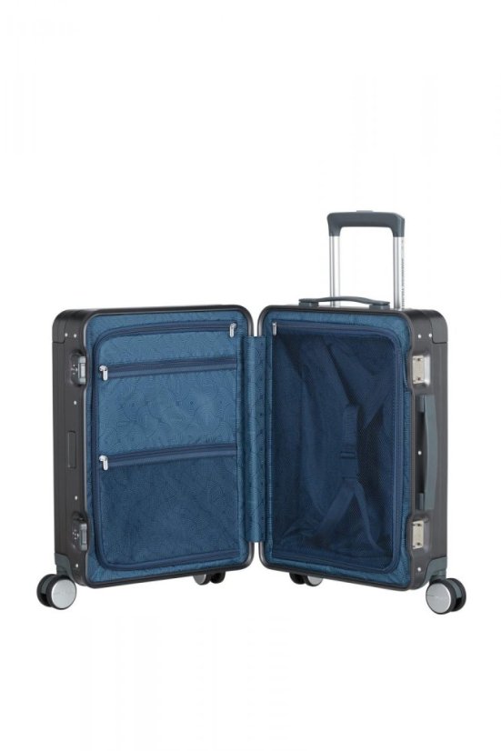 American Tourister Soundbox Alu Spinner 55 cm tmavě šedý Brushed Anthracite 155707-2849