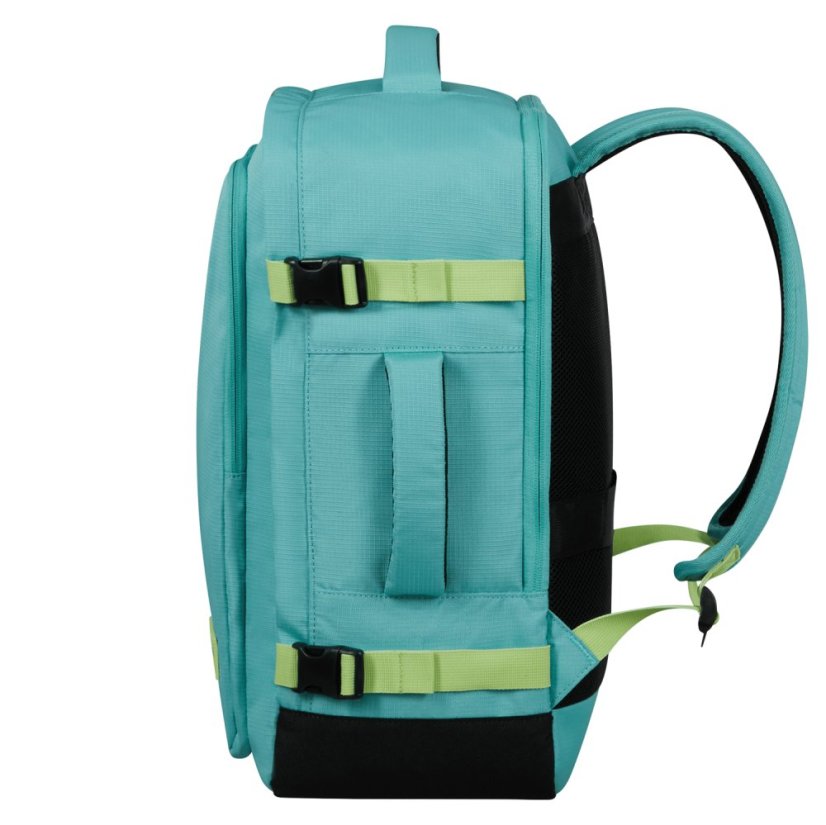 American Tourister TAKE2CABIN Batoh M 45cm Modrý Dusty Turquoise/Lime 38L 149175-A647