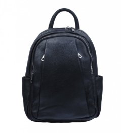 MaxFly dámský kožený batoh 5637 černý