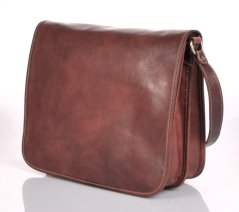 Giglio leather Kožená taška přes rameno Il Giglio 1938 hnědá