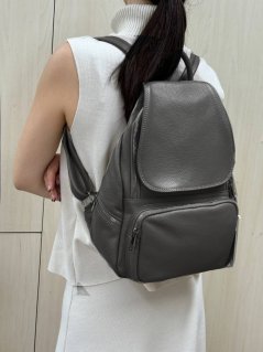 Maxfly Kožený batoh dámský 5977 černý