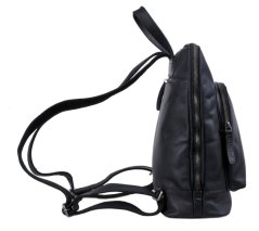 Černý kožený batoh LBB-133