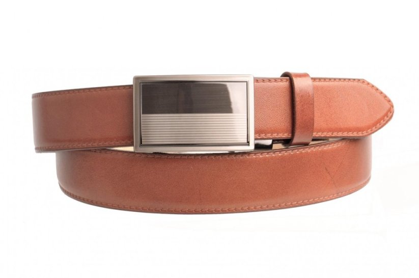 Pánský kožený opasek s automatickou přezkou Penny Belts AUTOMAT 35-020-A3-48