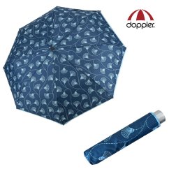 Doppler dámský deštník Mini Light Classic blue ginko 722165F20