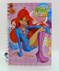 Winx Malý poznámkový blok - Bloom v kozačkách 040640