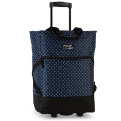 Fabrizio nákupní taška na kolečkách 10008-0501 Punta Wheel modrá se vzorem