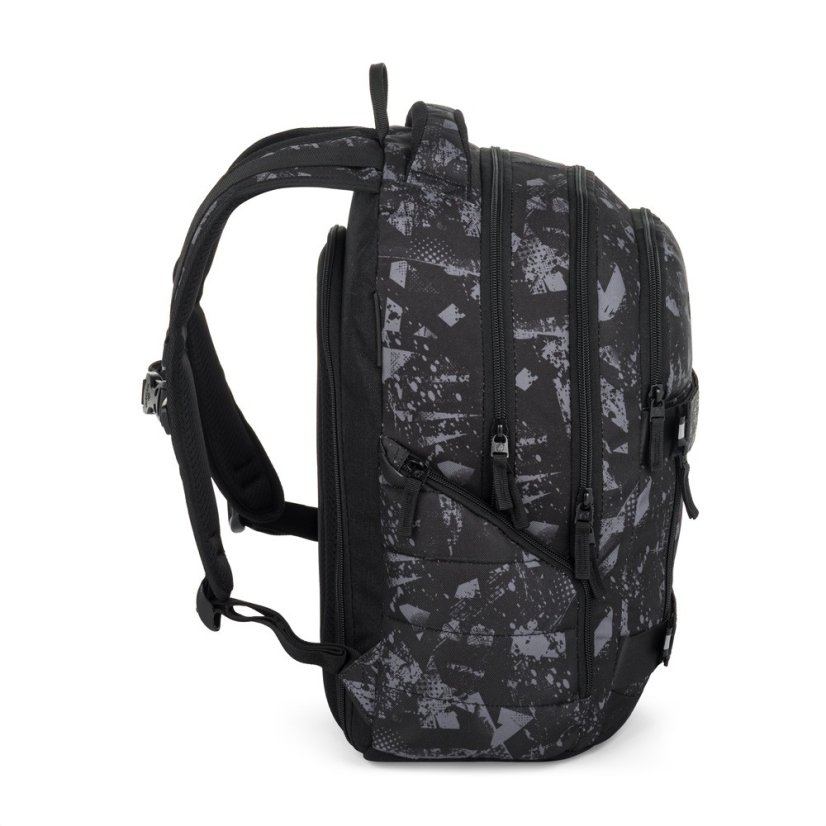 Bagmaster školní set NOMAD 25 B – černo-šedý (batoh + penál)