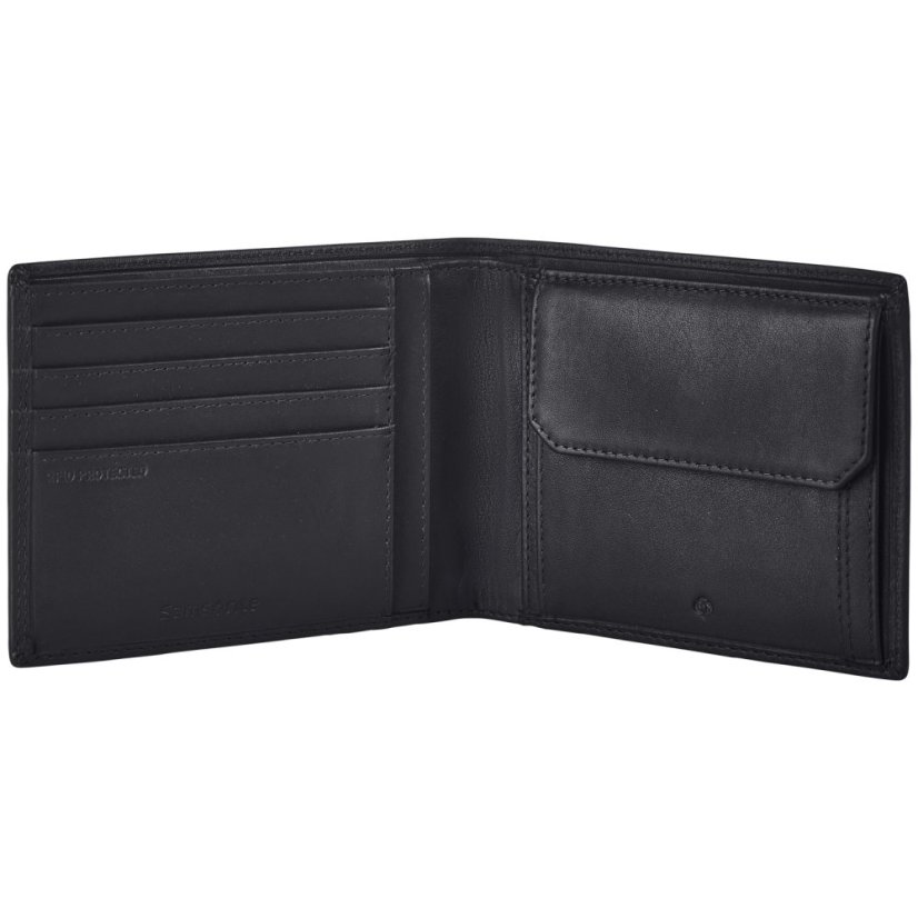 Samsonite pánská kožená peněženka Attack 2 SLG 123999-1041 černá