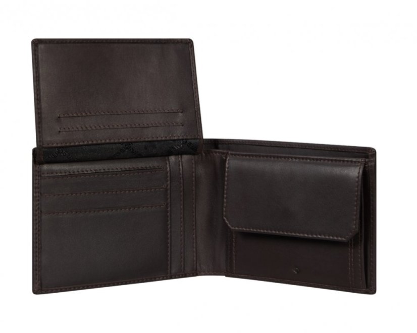 Samsonite Attack 2 SLG 047 pánská kožená peněženka hnědá 144446-1320