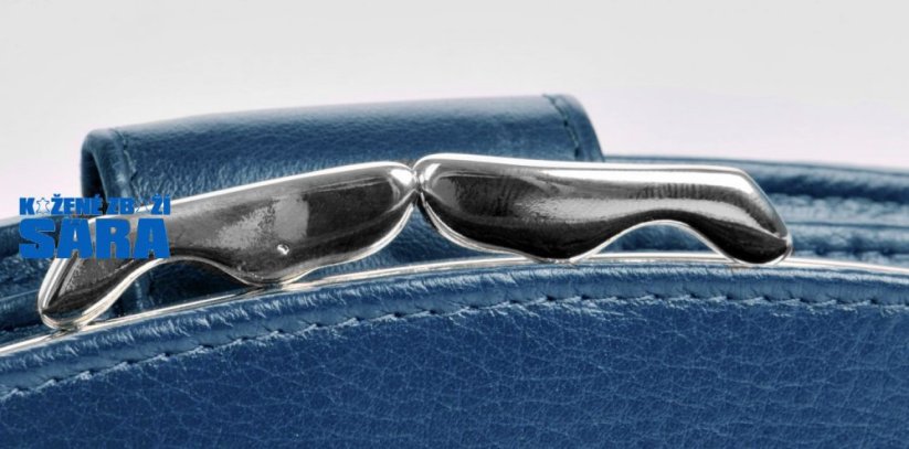 Arwel dámská kožená peněženka s rámečkem 511-4357 modrá